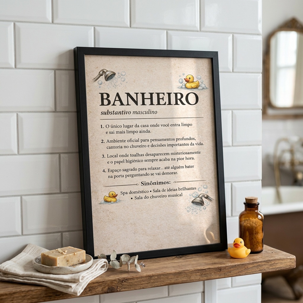 Quadro Decorativo de Banheiro - Definição