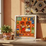 Quadro Erês - Umbanda Candomblé - 33x33 Cm