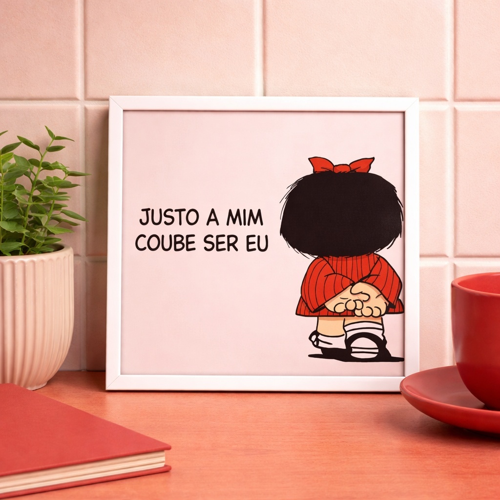 Quadro Justo a Mim Coube Ser Eu - 33x33 Cm