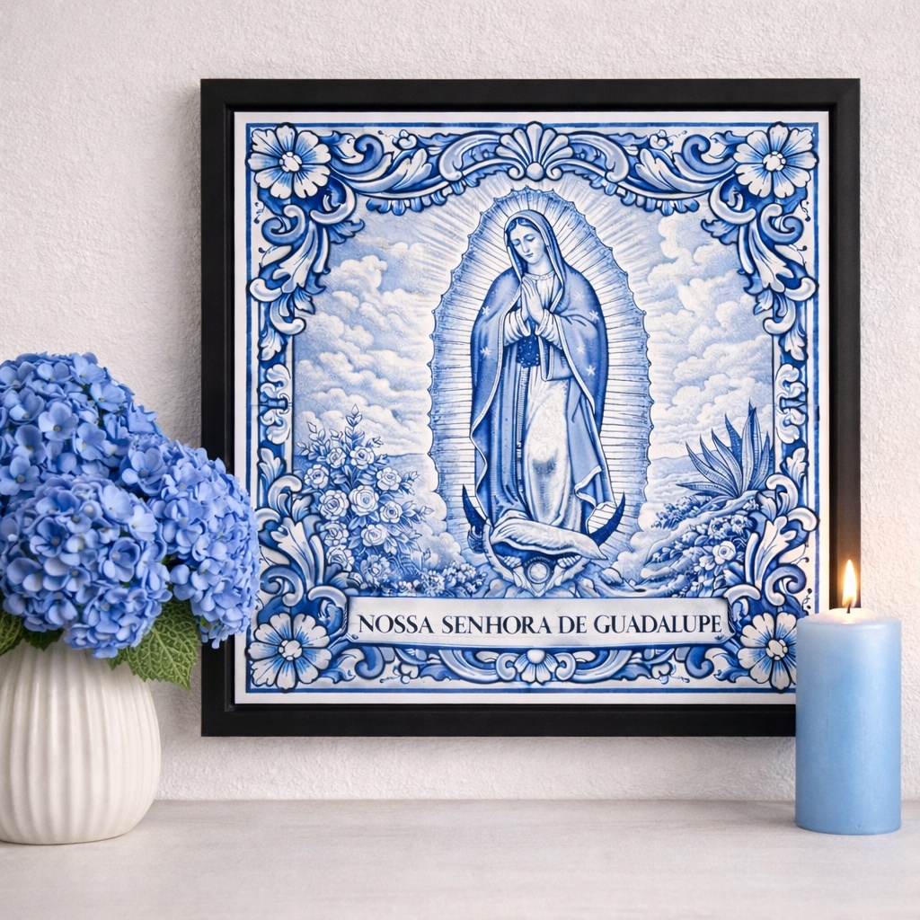 Quadro Nossa Senhora De Guadalupe - 33x33 Cm