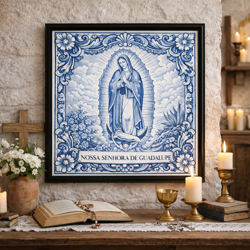 Quadro Nossa Senhora De Guadalupe - 33x33 Cm