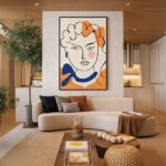 Quadro Canvas Rosto Mulher Beleza Vestuário