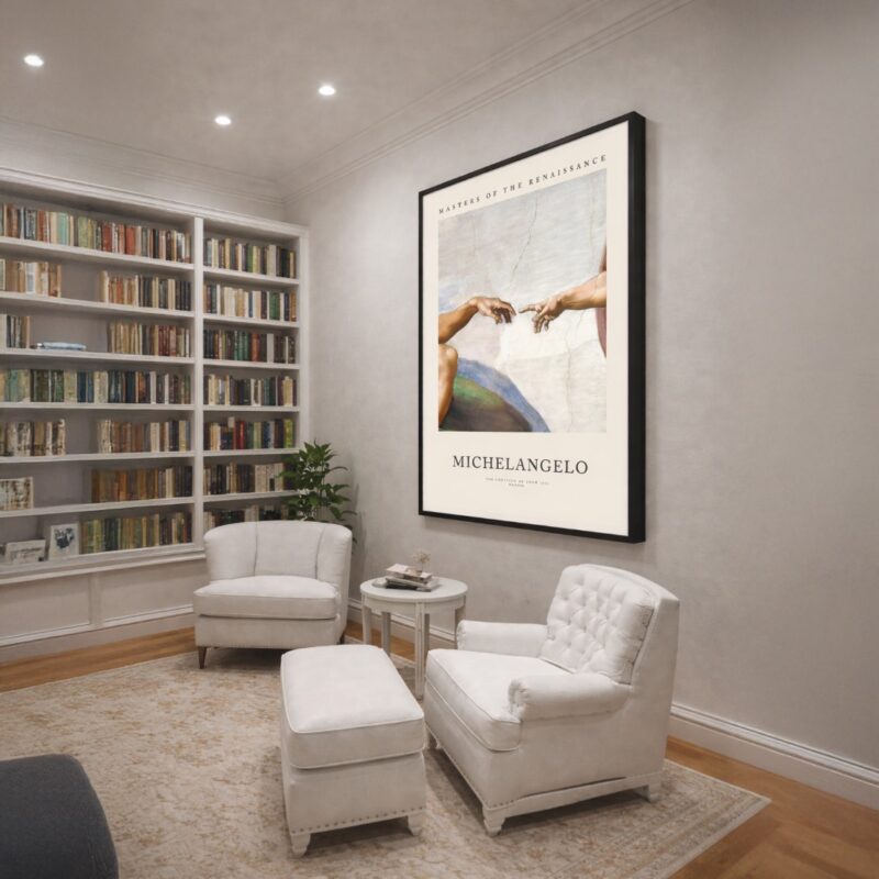 Quadro Canvas A Criação de Adão