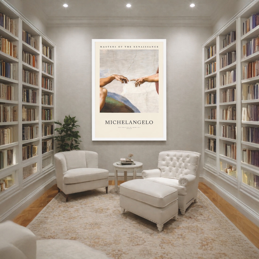 Quadro Canvas A Criação de Adão