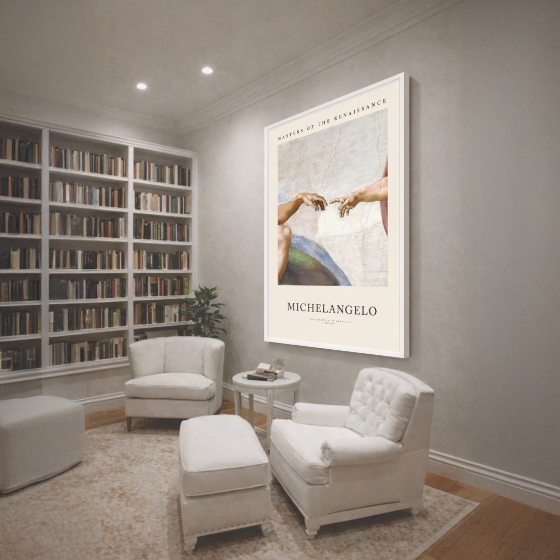 Quadro Canvas A Criação de Adão