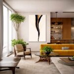 Quadro Canvas Abstrata Boho Rachadura