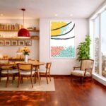 Quadro Canvas Abstrato Boho Pastel Minimalista