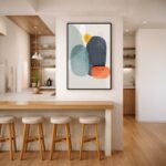 Quadro Canvas Abstrato Dupla de Rochas