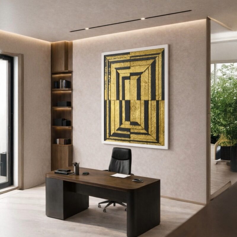 Quadro Canvas Abstrato Efeito 3D