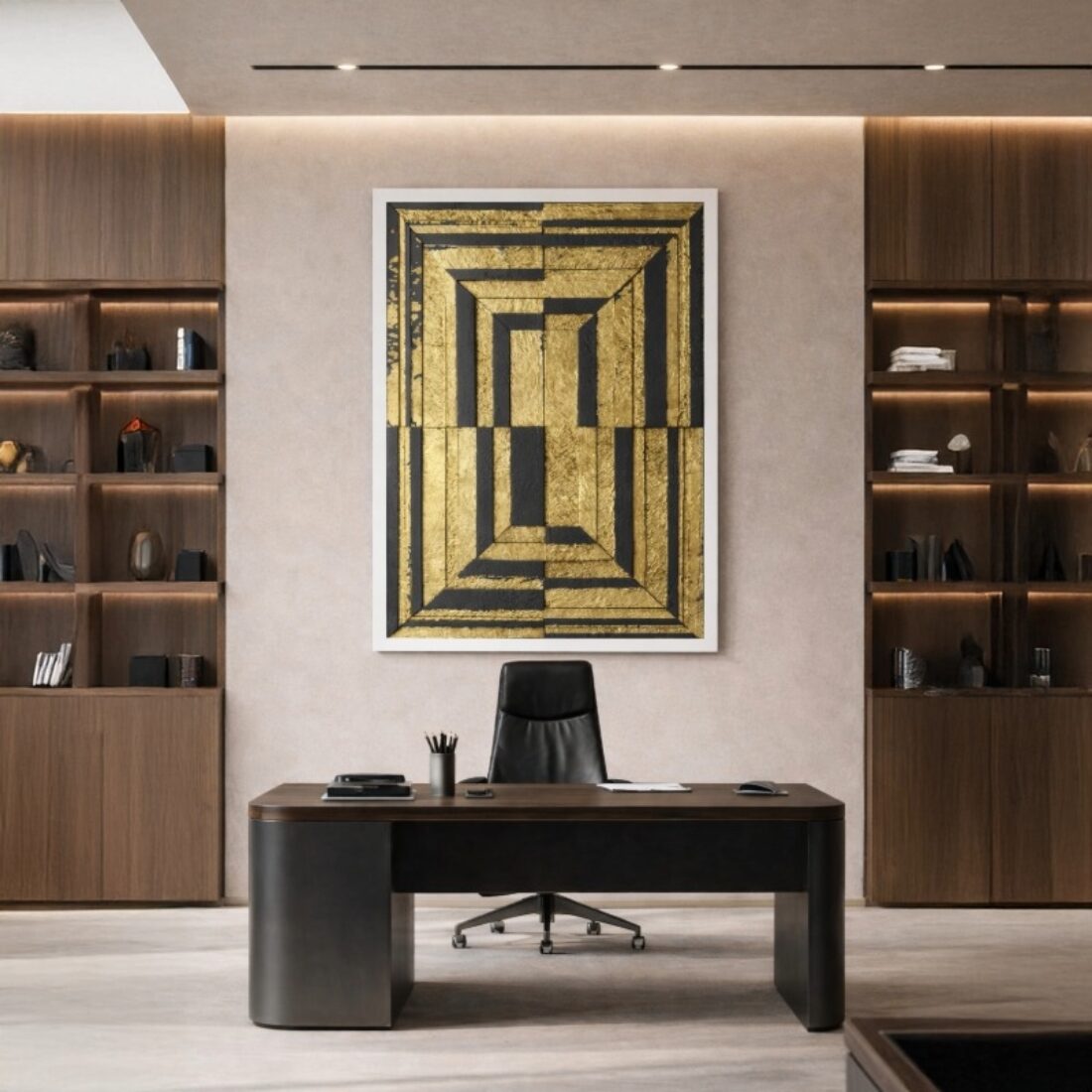 Quadro Canvas Abstrato Efeito 3D