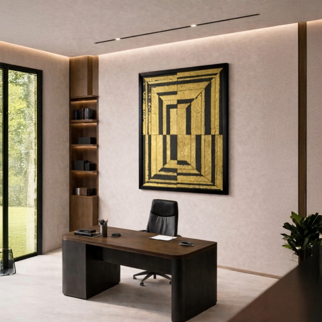 Quadro Canvas Abstrato Efeito 3D