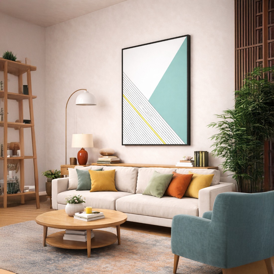 Quadro Canvas Abstrato Eva Risca de Giz