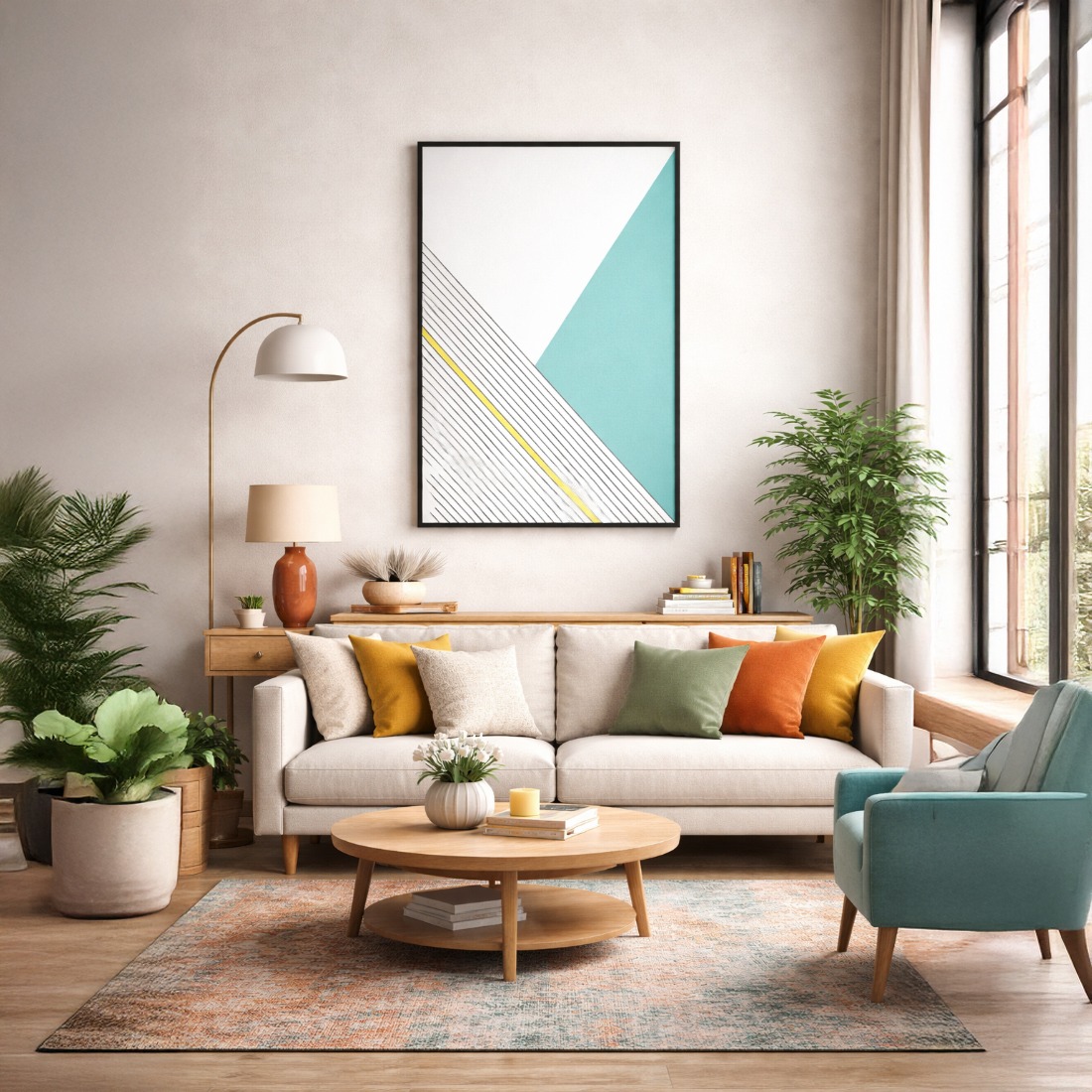 Quadro Canvas Abstrato Eva Risca de Giz