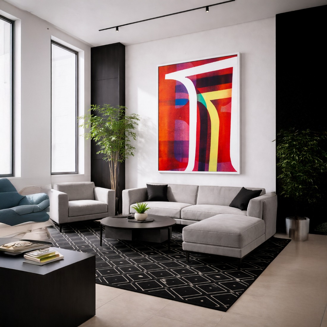 Quadro Canvas Abstrato Multicolorido