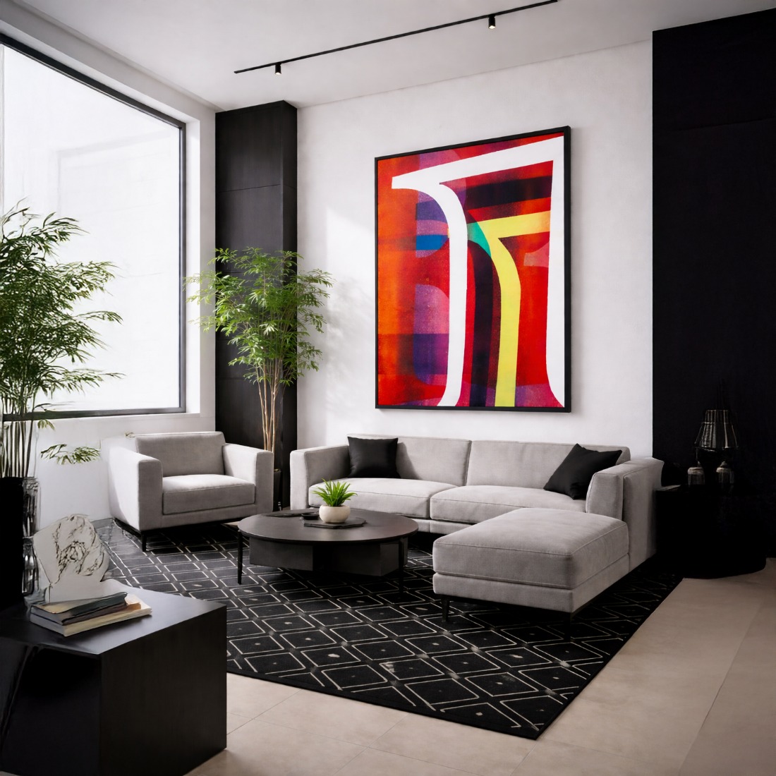 Quadro Canvas Abstrato Multicolorido
