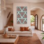 Quadro Canvas Abstrato Tribal Moderno