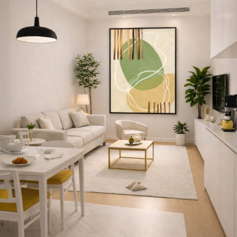 Quadro Canvas Abstrato Vertet Bois