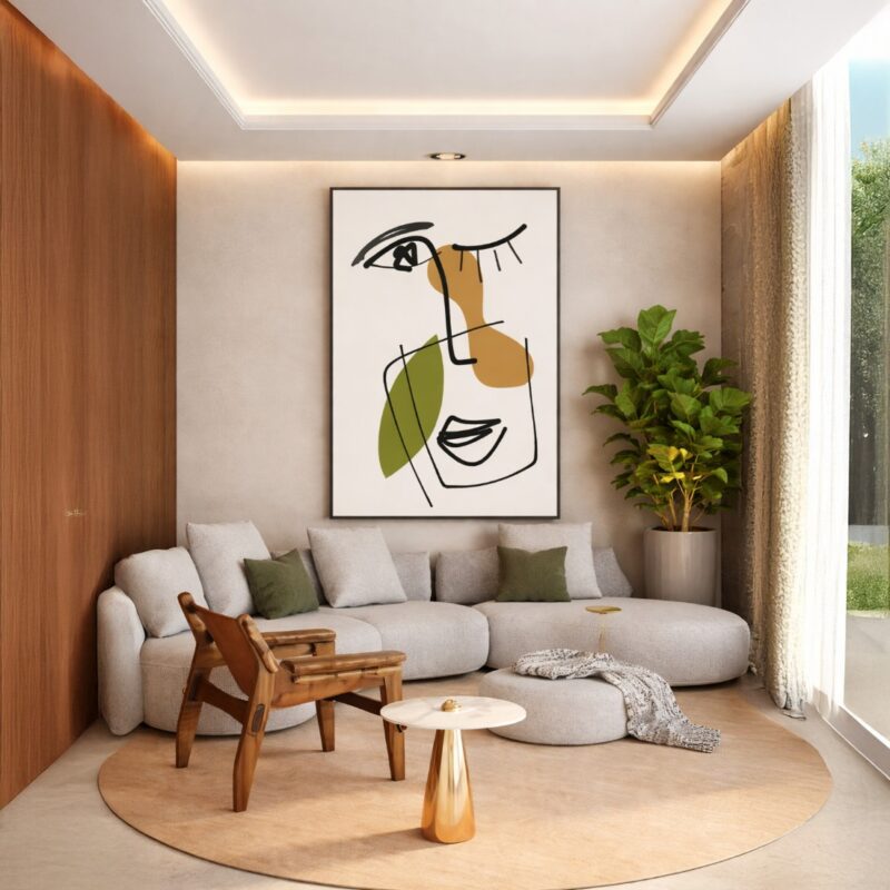 Quadro Canvas Arte Face Desconstruída