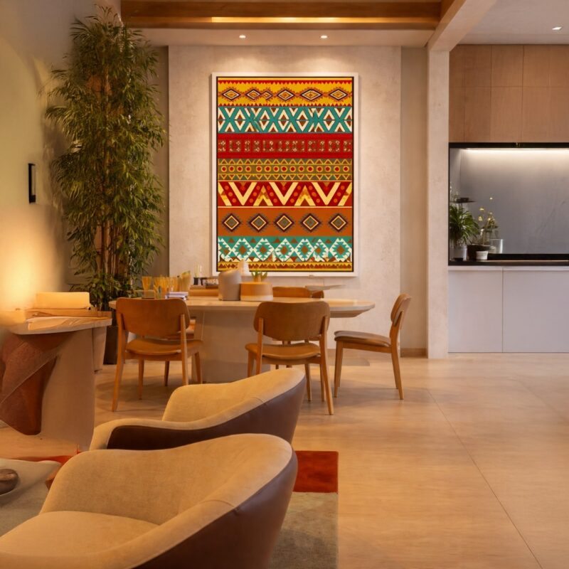 Quadro Canvas Barroco Étnico