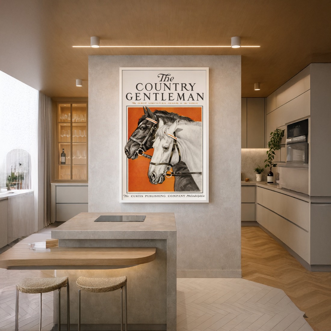Quadro Canvas Country Curtis