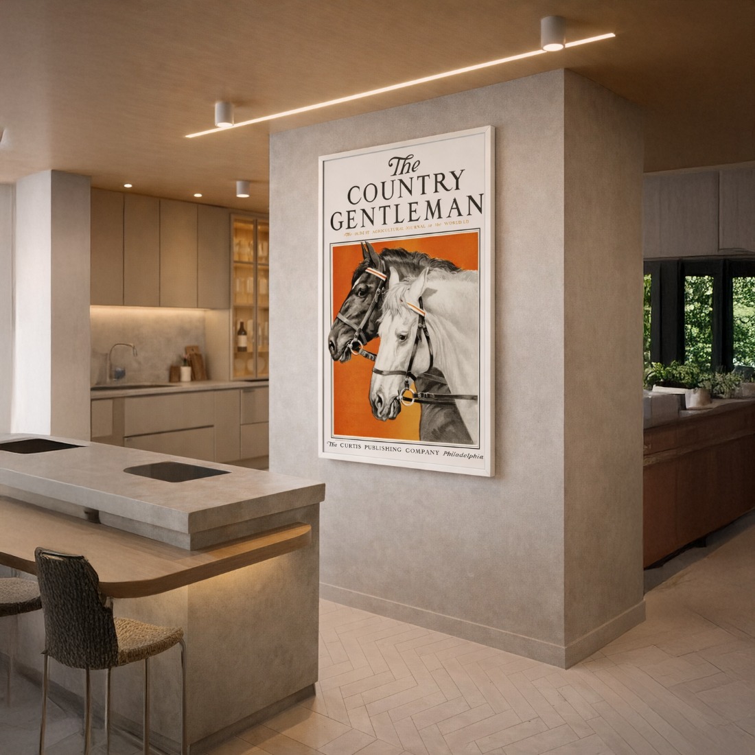 Quadro Canvas Country Curtis