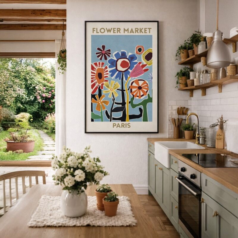 Quadro Canvas Flower Market Paris