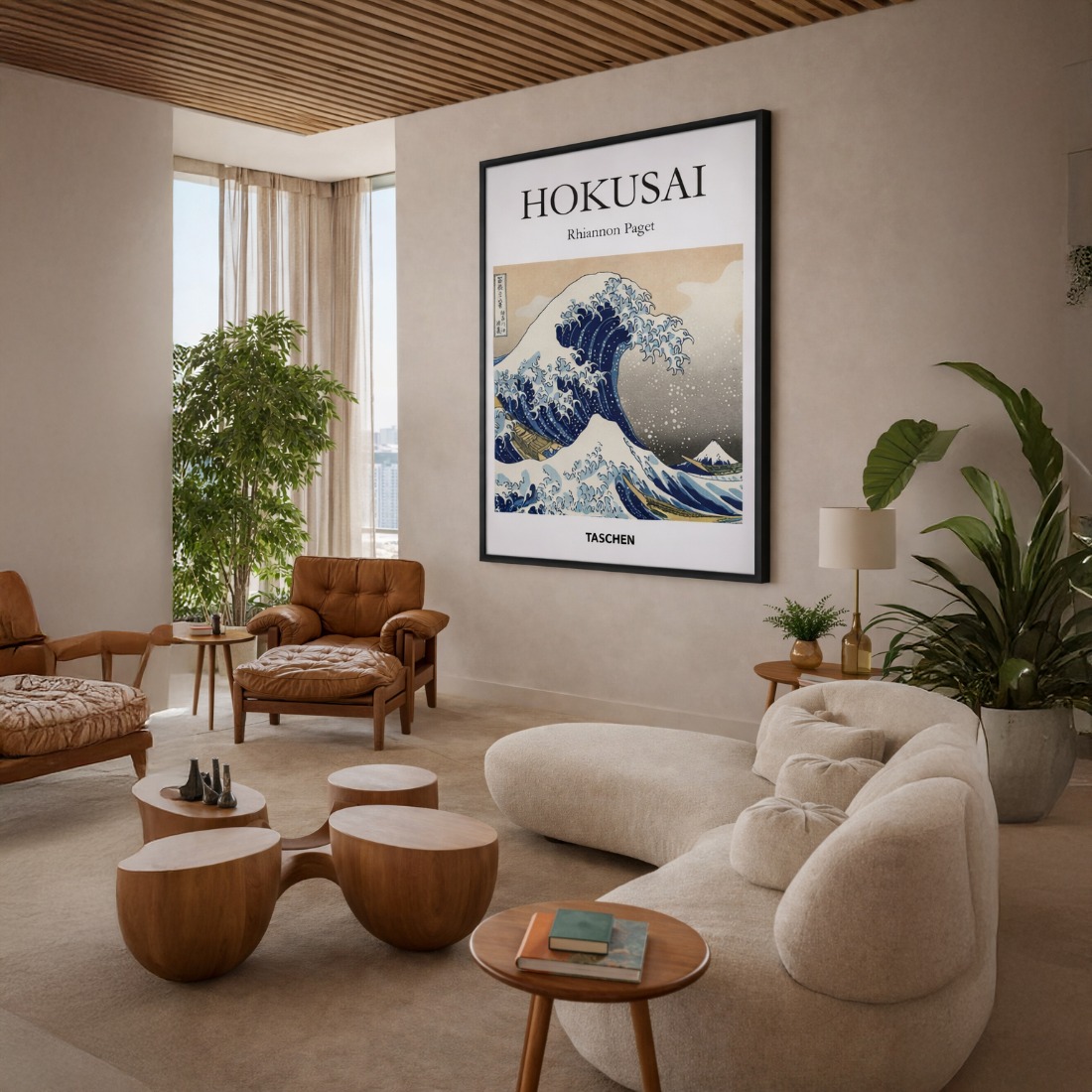 Quadro Canvas Hokusai Onda Taschen