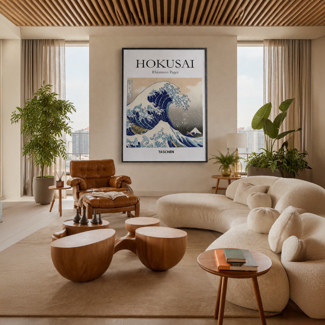 Quadro Canvas Hokusai Onda Taschen