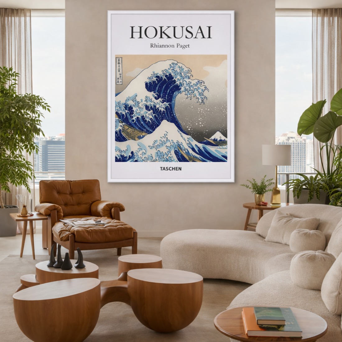 Quadro Canvas Hokusai Onda Taschen