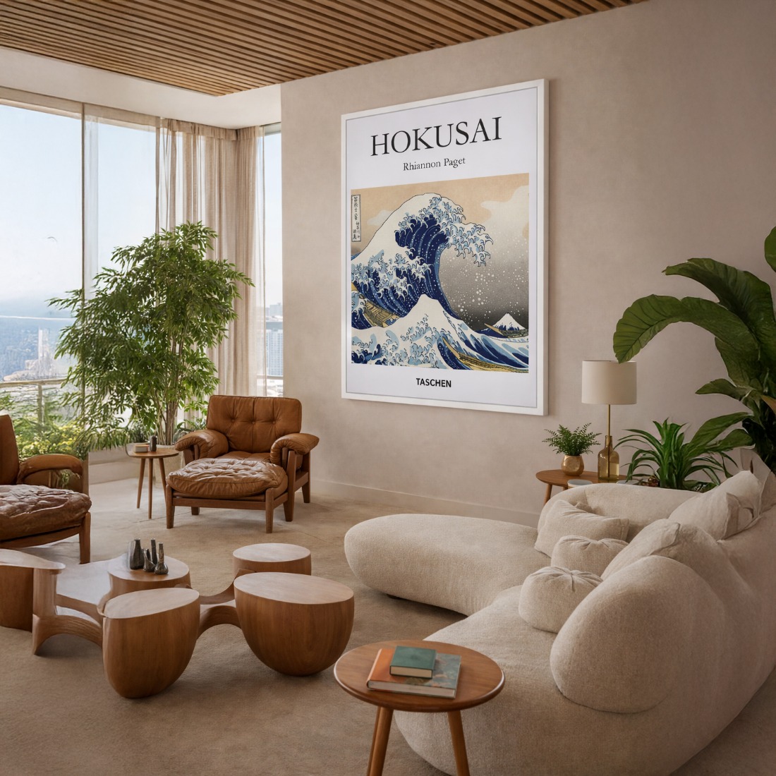 Quadro Canvas Hokusai Onda Taschen