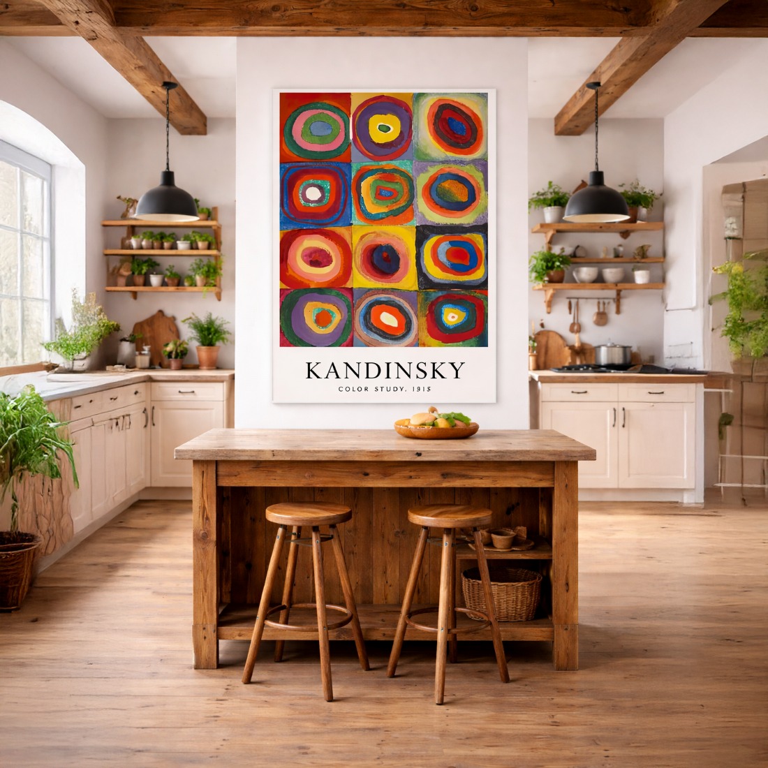 Quadro Canvas Kandinsky Color Study
