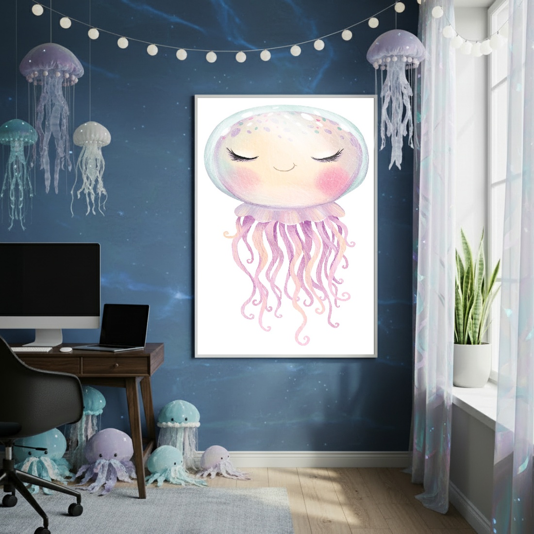 Quadro Decorativo Água Viva Plena - 70x50cm