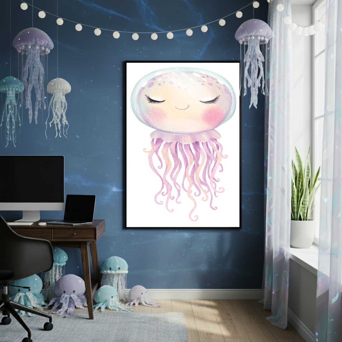 Quadro Decorativo Água Viva Plena - 70x50cm