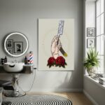 Quadro Decorativo Arte De Navalha - 70x50cm