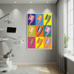Quadro Decorativo Arte Escovas Pop - 70x50cm