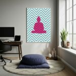 Quadro Decorativo Buda Estampado - 70x50cm