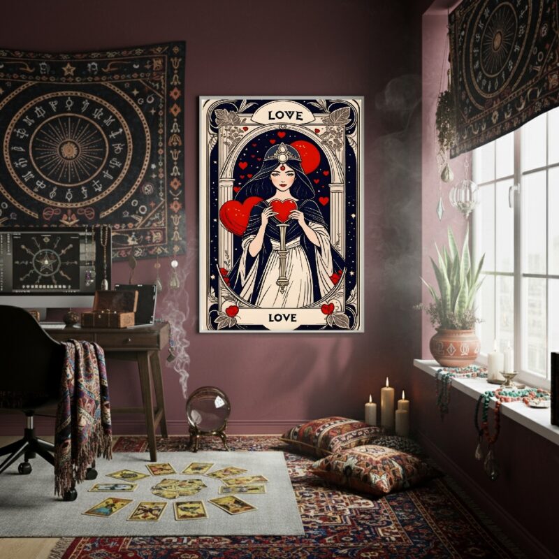 Quadro Decorativo Carta Mulher Do Amor - 70x50cm