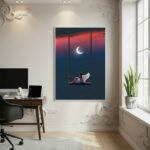 Quadro Decorativo No Balanço Dos Céus - 70x50cm