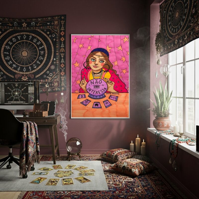 Quadro Decorativo Seu Futuro Não Interessa - 70x50cm