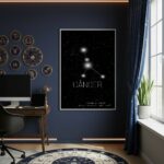 Quadro Decorativo Signo De Câncer - 70x50cm
