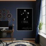 Quadro Decorativo Signo De Libra - 70x50cm