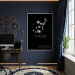 Quadro Decorativo Signo De Virgem - 70x50cm