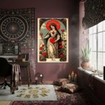 Quadro Decorativo Tarot Mulher Amor - 70x50cm