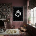 Quadro Decorativo Tarot Triquetra -70x50cm