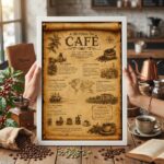 Quadro Decorativo A História do Café