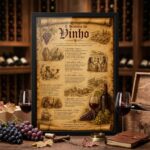 Quadro Decorativo A História do Vinho