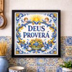 Quadro Decorativo Deus Proverá - 33x33 Cm