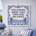 Quadro Fofoca Na Varanda - 33x33 Cm