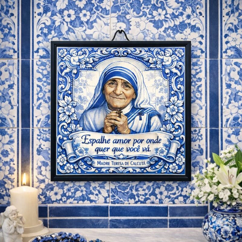 Quadro Madre Teresa de Calcutá - 33x33 Cm