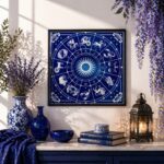 Quadro Mandala Signos Zodíaco - 33x33 Cm
